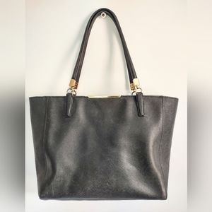 Coach Madison East West Black Saffiano Leather Tote Shoulder Bag 29002 VGUC